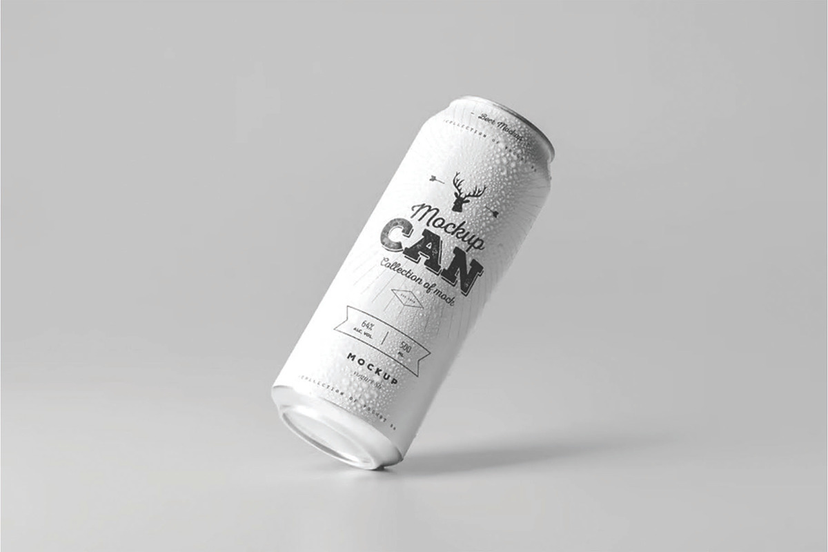 Soda Can Mockup Set, an Advertising Mockup by DesignRushMarket (Photo 9 of 14)