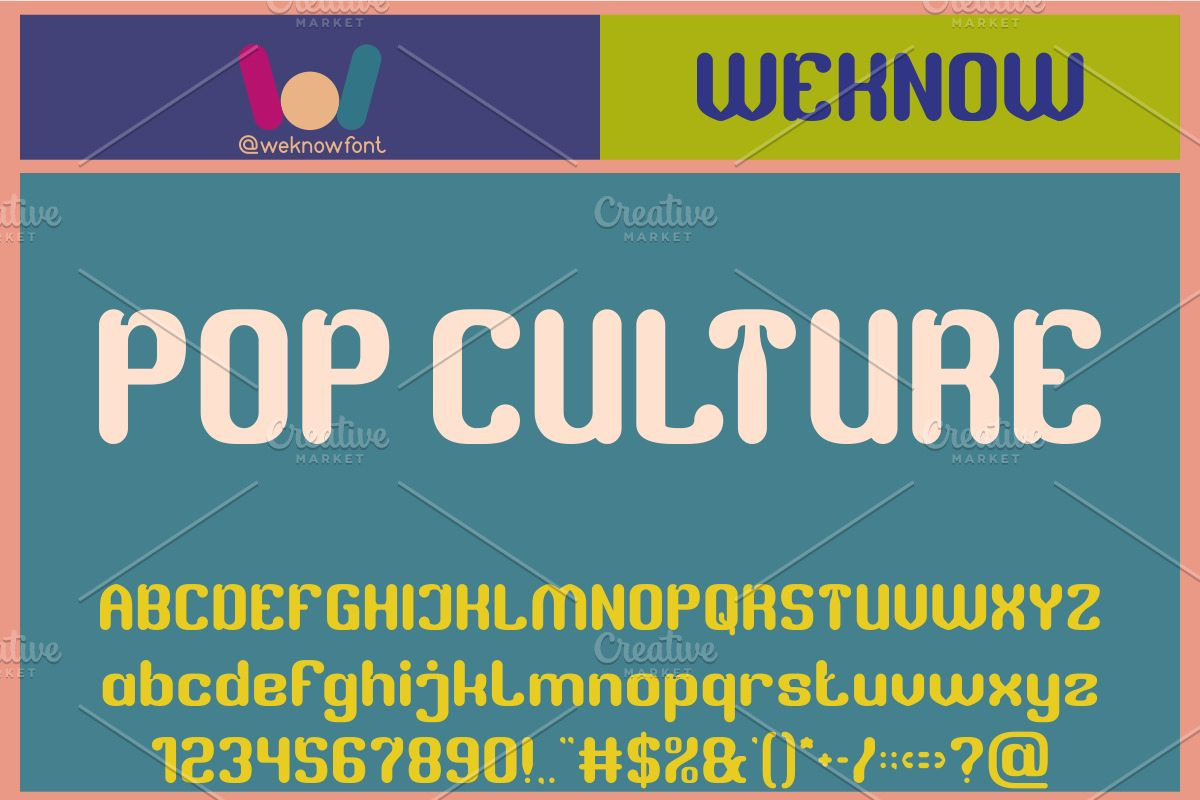Retro Characters font, a Font by weknow (Photo 3 of 8)