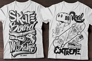 Skate Board, T-shirt Graphics