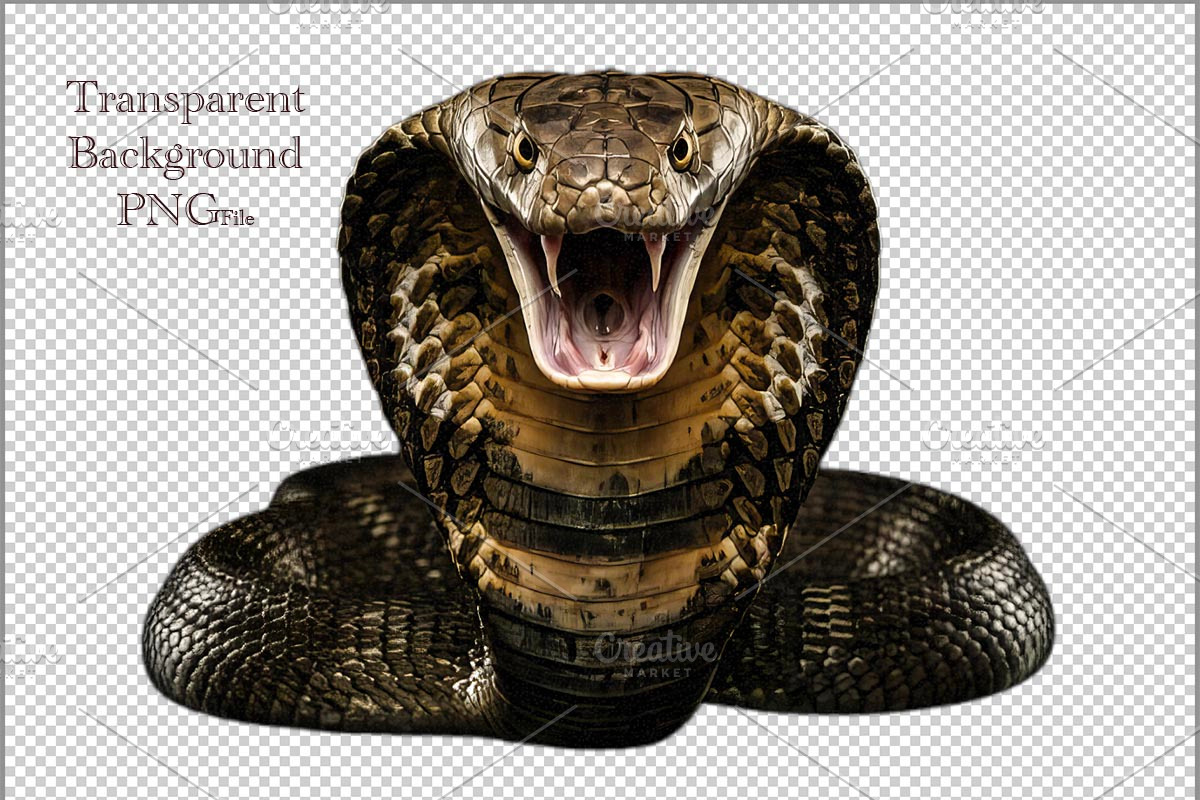 King Snake Cobra PNG, an Animal Photo by VetalStock (Photo 2 of 2)
