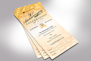 Church Anniversary Ticket Canva