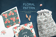 Watercolor Floral Graphics & Letters, a Texture Illustration by Pixavics (Thumbnail 7 of 8)