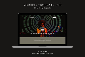 Musician Website For Squarespace