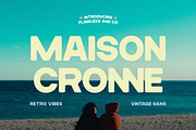 Maison Cronne - Retro Sans Serif, a Sans Serif Font by Flawless And Co (Thumbnail 1 of 10)