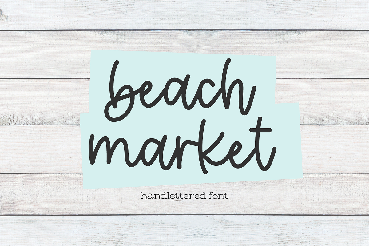 Beach Market Script, a Script Font by Beck McCormick