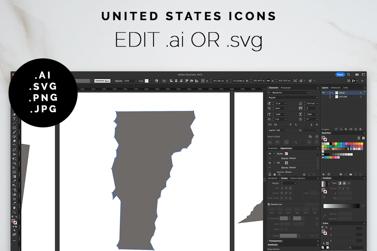 United States Icons, a Solid Icon by Bdemm Studio (Photo 4 of 5)