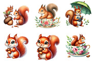 Cute Squirrel Sublimation, an Illustration by DreamArtGraphic (Thumbnail 2 of 5)