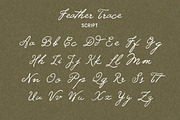 Feather Trace - Organic Font Duo, a Handwritten Font by Davide Bassu (Thumbnail 10 of 11)