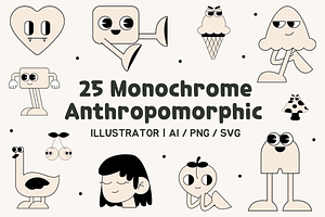 Monochrome Anthropomorphic Art