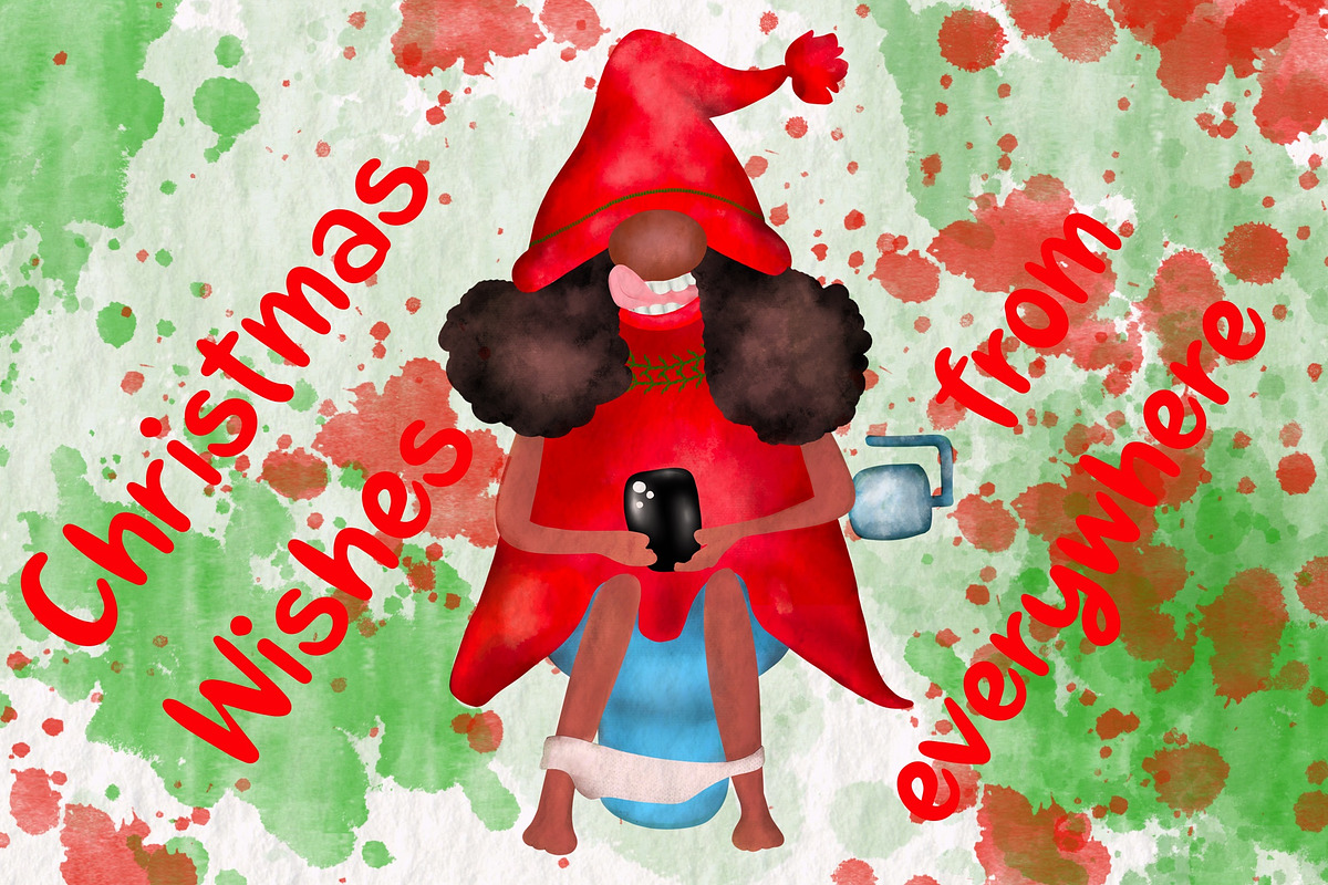 African American Christmas Gnomes, an Object Graphic by TanuschArts (Photo 4 of 6)