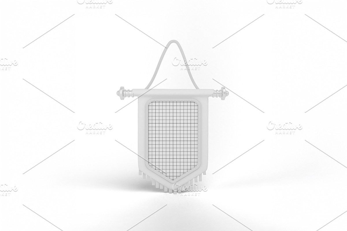 Flag Banner Mockup, an Advertising Mockup by Qaleb Studio (Photo 1 of 2)