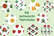 Fruits and Flowers - clipart set, a Graphic by ComelyPics Shop (Thumbnail 9 of 10)