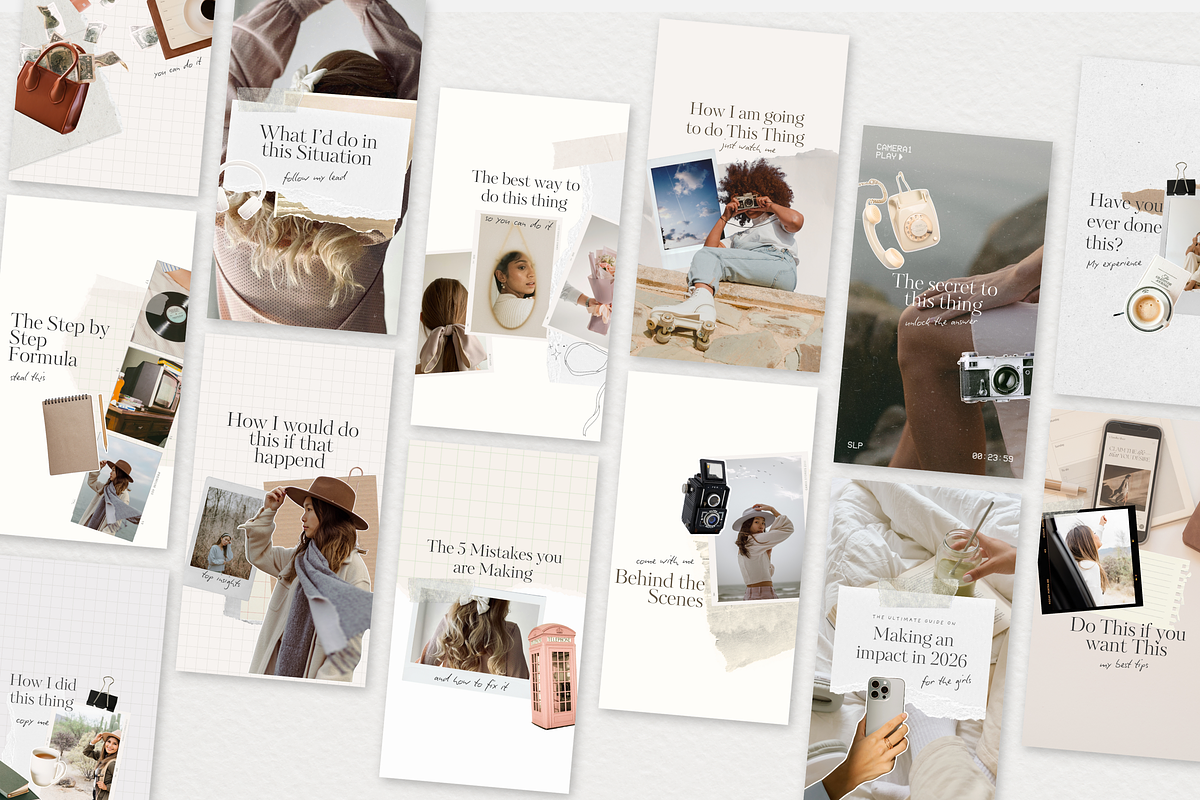 Collage Instagram Reel Covers Canva, a Social Media Template by Tabitha Emma (Photo 3 of 8)