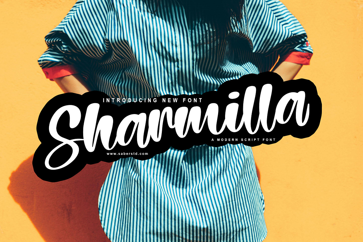 Sharmilla, a Font by Zelda Graphic (Photo 1 of 7)