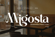 Migosta Elegant Ligature Serif Font, a Serif Font by Perfectype (Thumbnail 1 of 6)