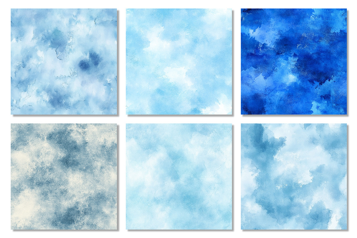 Blue Tones Digital Paper, a Texture Graphic by Dream Creation (Photo 5 of 6)