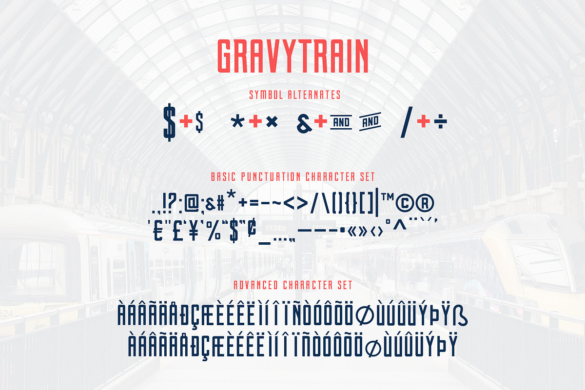 Gravytrain - A Display Font preview 5