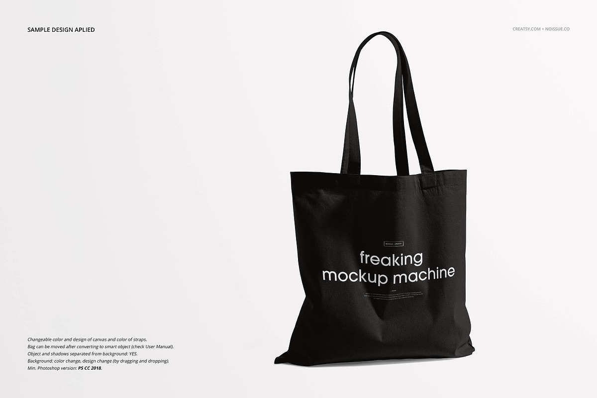 Noissue Tote Bag Mockup Bundle, a Packaging Mockup by creatsy5 (Photo 21 of 67)