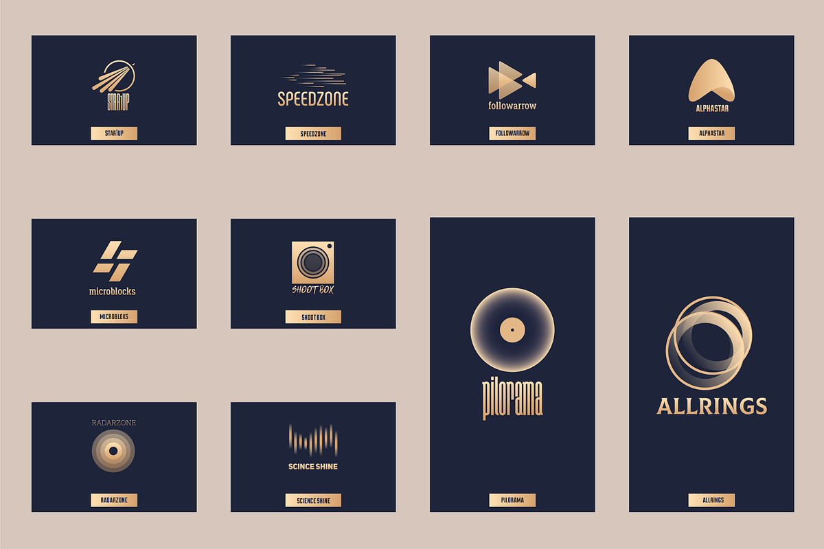 20 abstract logo, a Branding & Logo Template by airunreal (Photo 3 of 4)