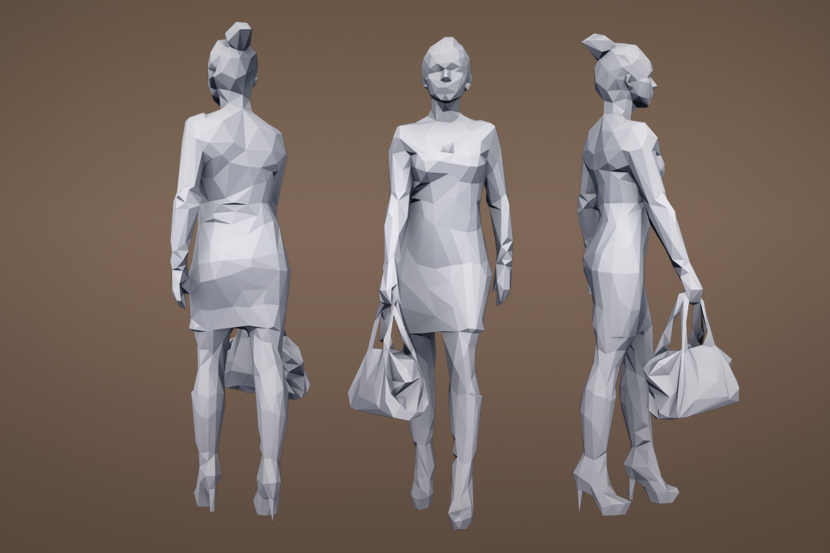 Lowpoly People Casual Pack Volume 1, a Characters & Person 3D Model by Kanistra Studio (Photo 7 of 8)