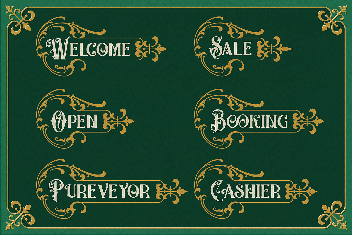 The Victorian Elders, a Serif Font by Burntilldead (Photo 8 of 11)