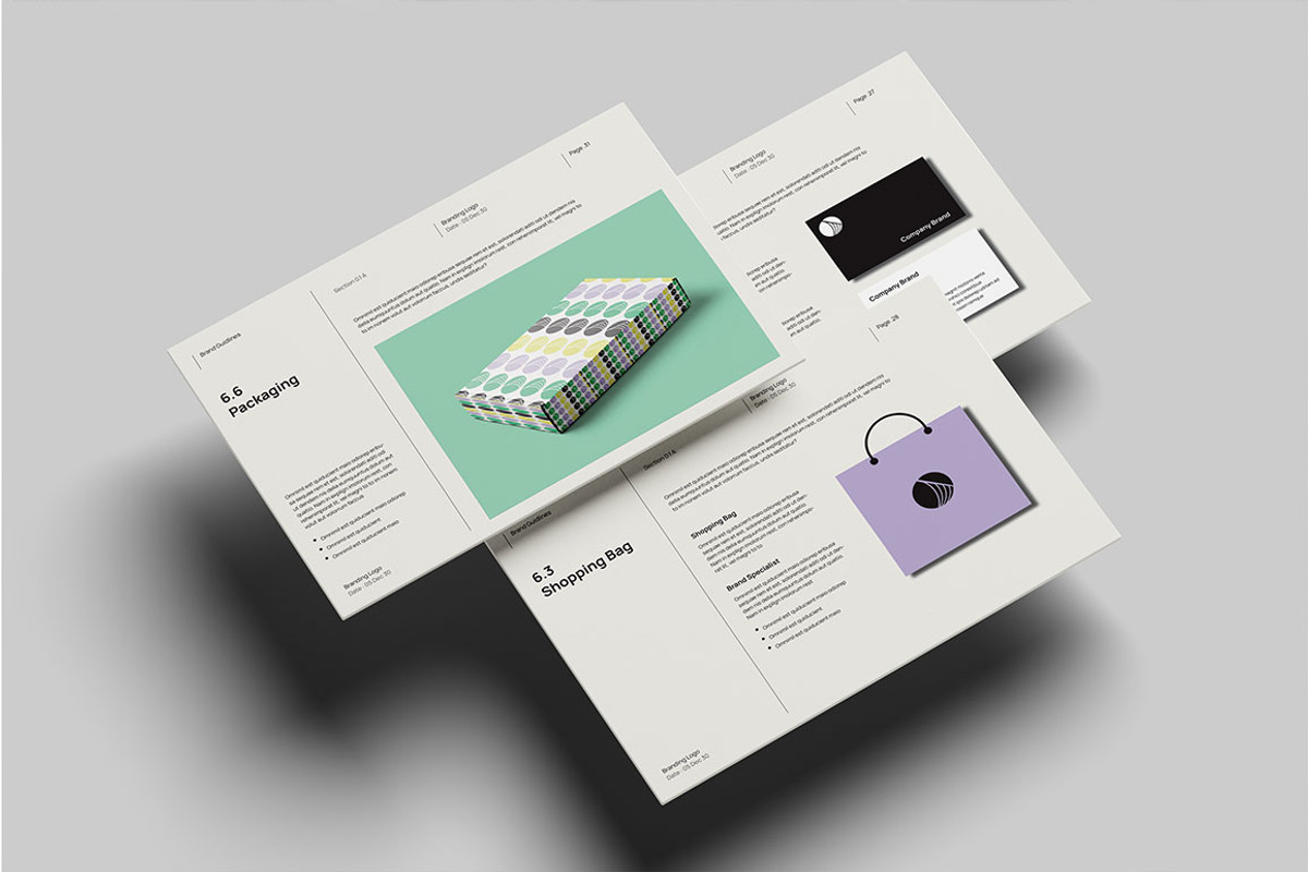 Brand Guidelines2 Brochure, a Brochure Template by yanindesign (Photo 5 of 6)