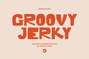 Groovy Jerky Organic Handdrawn Font, a Handwritten Font by GroovyFontCo (Thumbnail 1 of 8)
