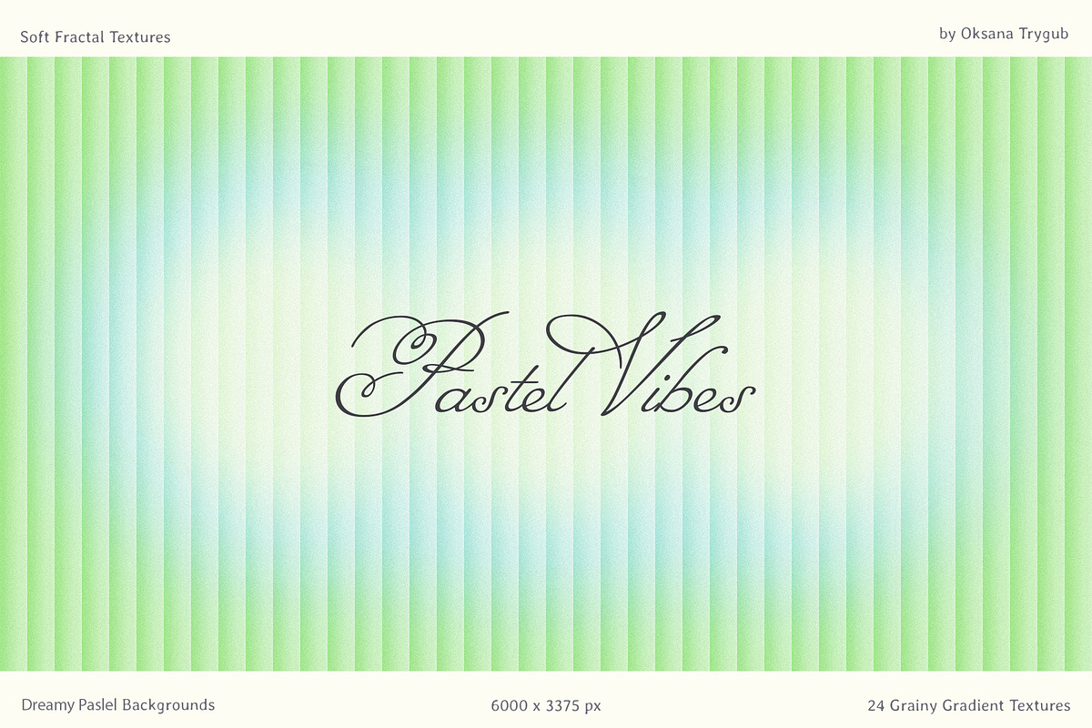 Pastel Fractal Glass Gradients Pack, a Texture Graphic by Oksana Trygub (Photo 7 of 15)