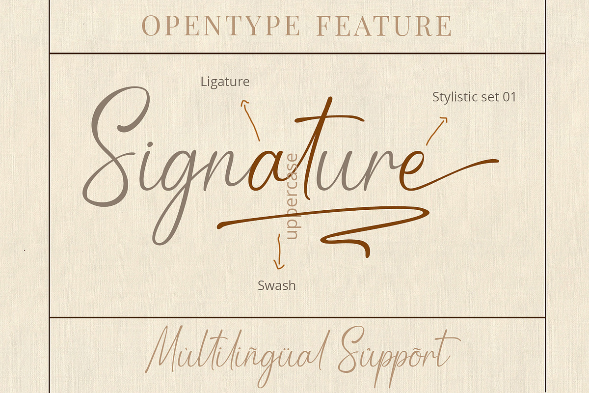 Rahasya Signature, a Script Font by Mytype Studio (Photo 9 of 11)