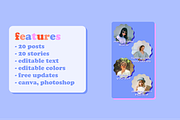Matriarchy Canva Retro Podcast Insta, a Social Media Template by Luna Studio (Thumbnail 3 of 7)