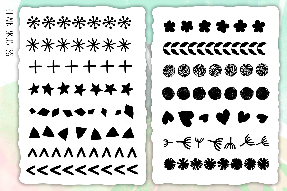 Abstract Procreate Brush Bundle, a Brush Add-On by cugypress (Photo 6 of 23)