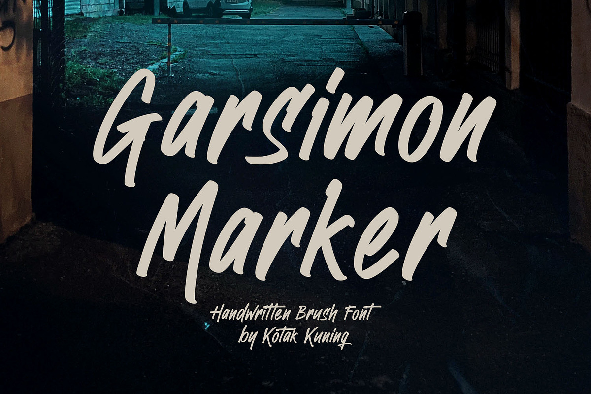 Garsimon Marker - Handwritten Font, a Sans Serif Font by Kotak Kuning Studio (Photo 1 of 6)