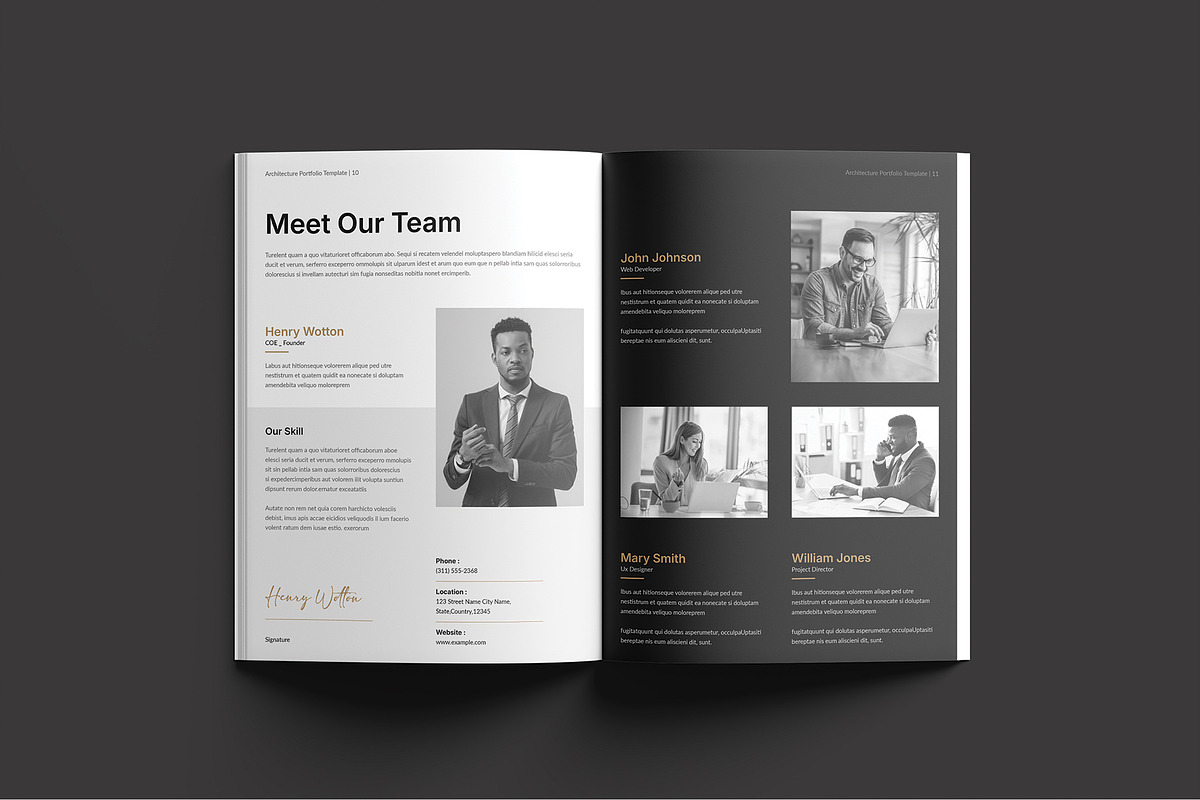 Architecture Portfolio Template, a Brochure Template by Cleffon_Graphic_Studio (Photo 6 of 9)