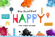 Happy Hour, a Font by JosephaStone (Thumbnail 1 of 7)