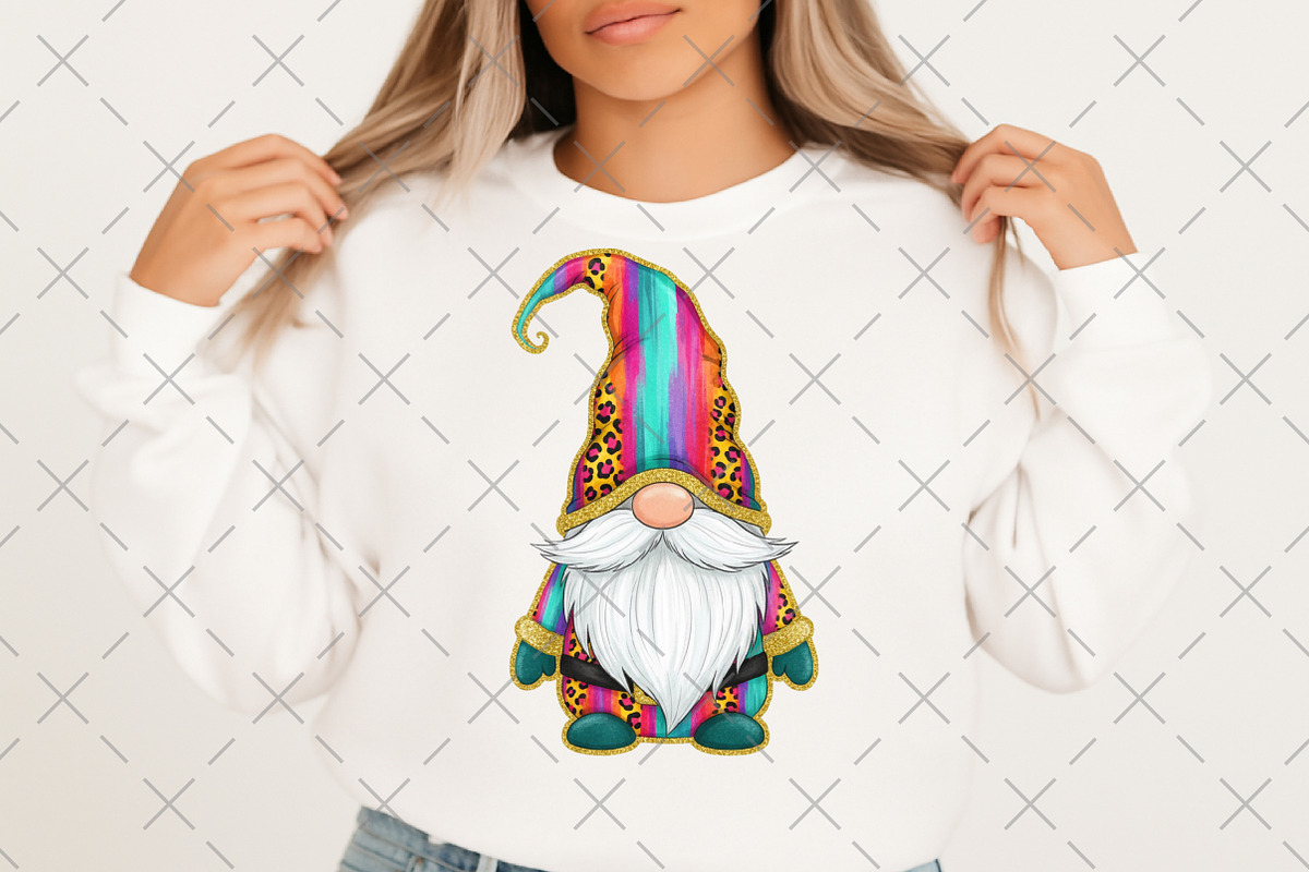 Christmas Gnome Glitter Brushstroke, an Illustration by Craft Nest (Photo 4 of 6)