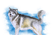 Watercolor Dogs Mega Big Bundle, an Illustration by Dneprstock (Thumbnail 2 of 60)