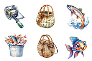 Fishing Sublimation Clipart, an Illustration by CreationArt (Thumbnail 5 of 5)