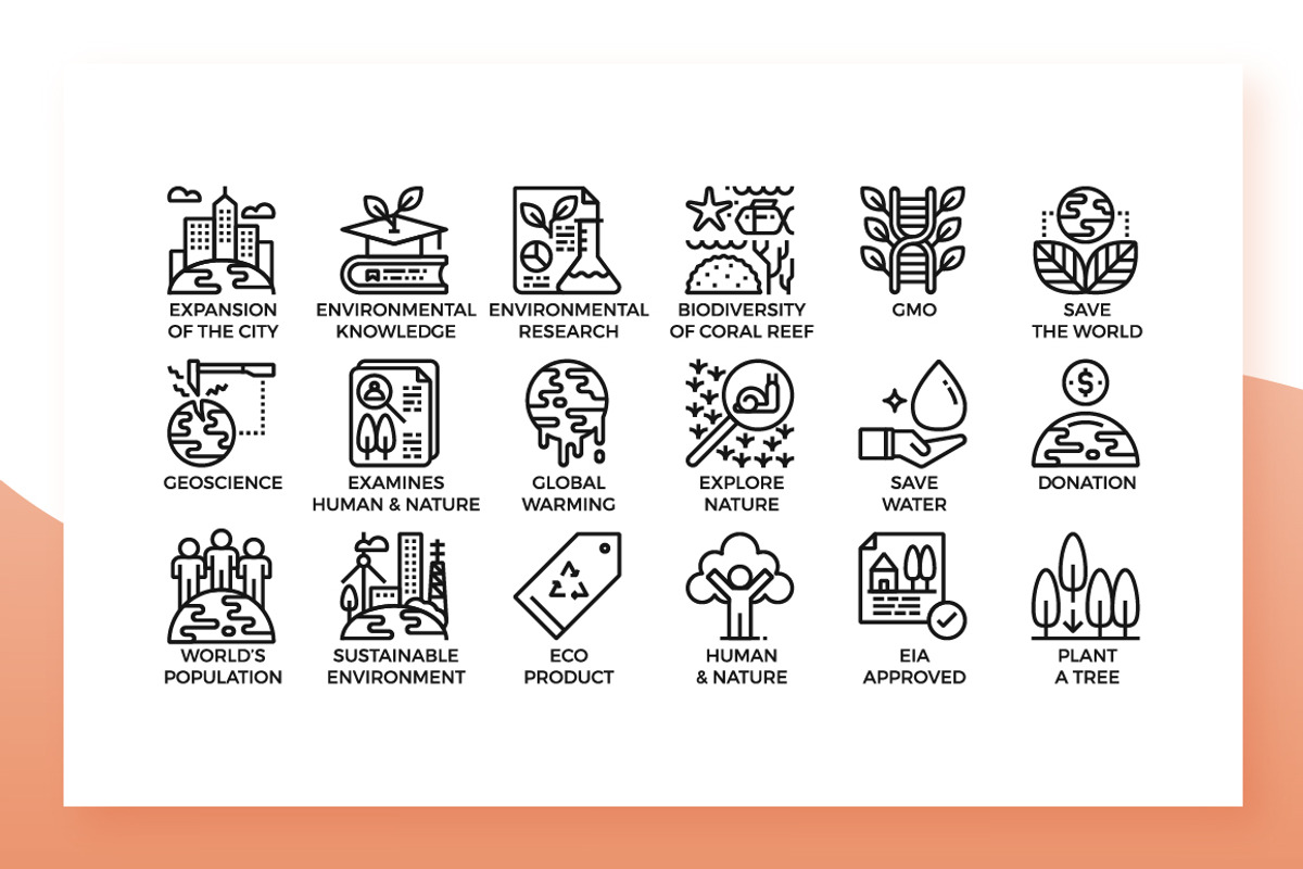 Environment Icons, an Outline Icon by Becris (Photo 3 of 3)
