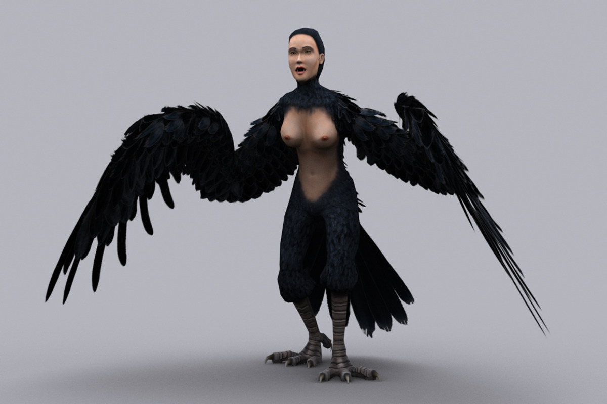 HARPY fbx only, a Characters & Person 3D Model by PROTOFACTOR