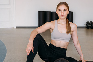 Wellness activity fitness studio portrait woman, a Person Photo by Photo Drive Studio