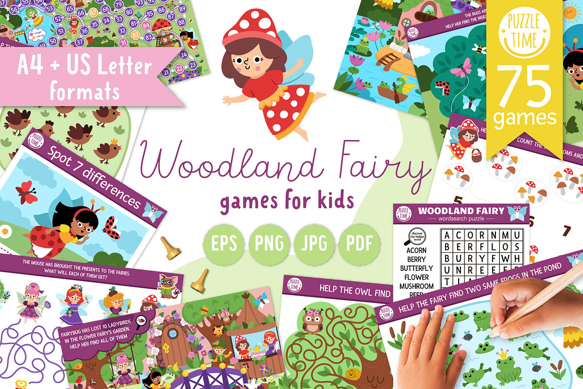 Woodland Fairy games for kids, an Education Illustration by Lexi Claus (Photo 1 of 14)