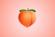 Peach Logo Icon, a Branding & Logo Template by Luis Muniz (Thumbnail 1 of 2)
