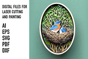 Spring Woodland Oval SVG Bundle, an Object Graphic by HelloWood (Thumbnail 4 of 4)