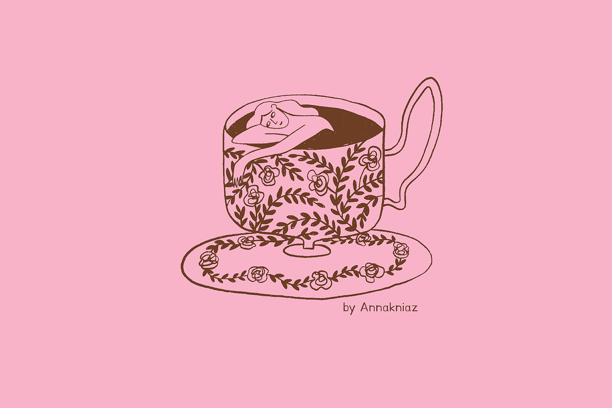 About Coffee and Tea, a Food Illustration by Annakniaz (Photo 2 of 15)