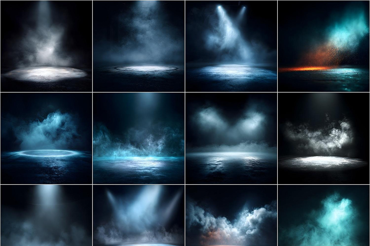 75 Smoke and Fog digital backdrops, a Background Graphic by Walllow Creatives (Photo 2 of 3)