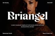 Briangel Exotic Serif Font, a Serif Font by RantautypeStudio (Thumbnail 1 of 17)