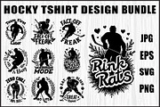 Hockey T-Shirt Design Bundle, an Object Graphic by jahid234 (Thumbnail 1 of 10)