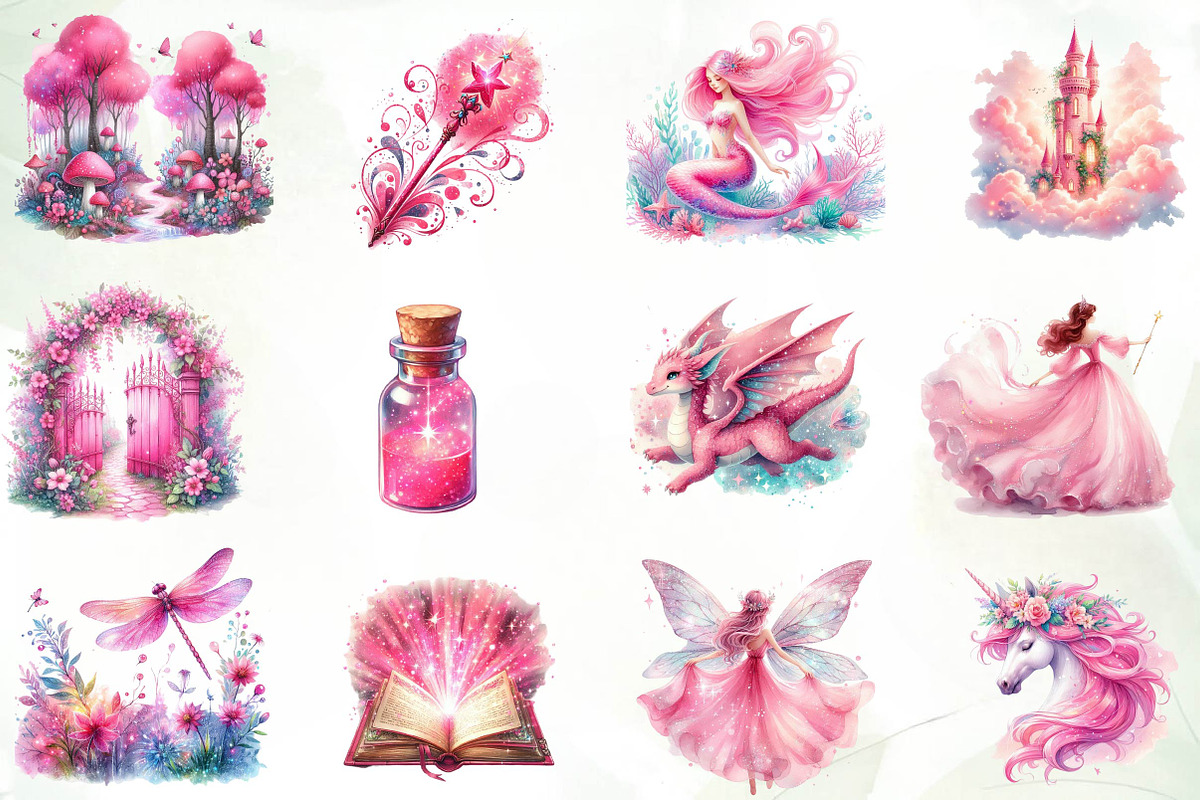 Fairytale Sublimation Clipart, an Illustration by CreationArt (Photo 2 of 4)