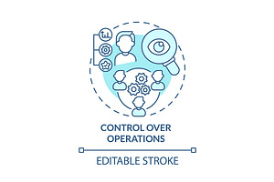 Control Over Operations Concept Icon