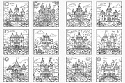 Historical Palace Coloring Pages, a Print Template by Made By Ahmed (Thumbnail 2 of 3)